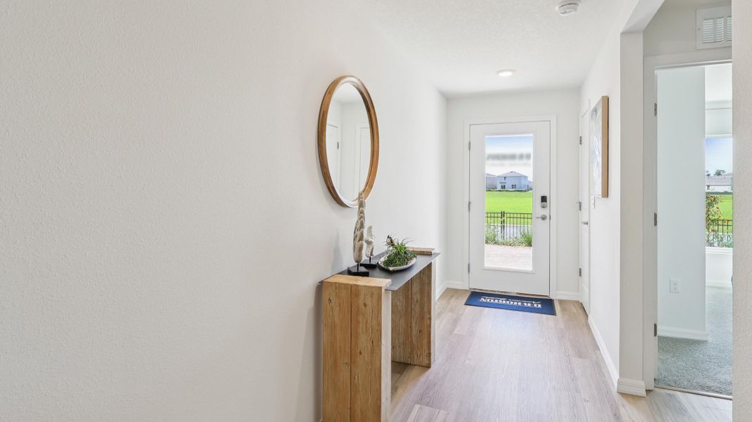 Representative furnished interior of a home built from the Cali by D.R. Horton in Citrus County Spot Lots, Citrus Springs (Image 3).