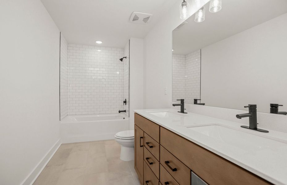 Furnished interior view inside a new home in Durham Farms, Hendersonville (Image 12).