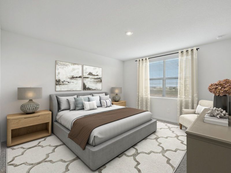 Furnished interior view inside a new home in Meritage Homes at Terra Lago - Classic Series, Indiantown (Image 7).