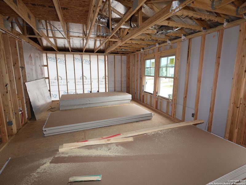 In-progress construction of a new home in Meadows at Clear Springs, New Braunfels, TX (Image 42).