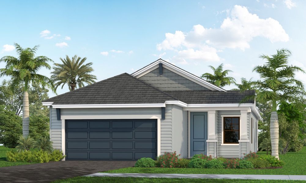 Representative exterior photo of a completed home built from the Dream 2 by Neal Communities in Palm Grove, Bradenton, FL (Image 2). Representative exterior photo of a completed home built from the Dream 2 by Neal Communities in Palm Grove, Bradenton, FL (Image 2).