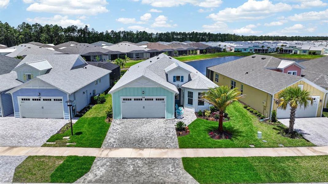 Front exterior of a new home in , Daytona Beach, FL, highlighting curb appeal (Image 34).