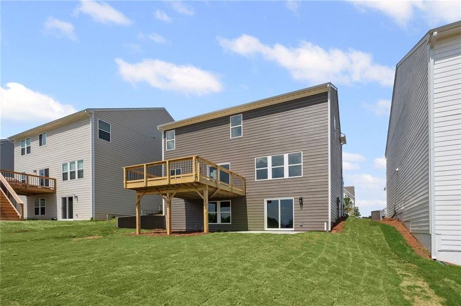 Front exterior of a new home in Twin Lakes, Braselton, GA, highlighting curb appeal (Image 17).
