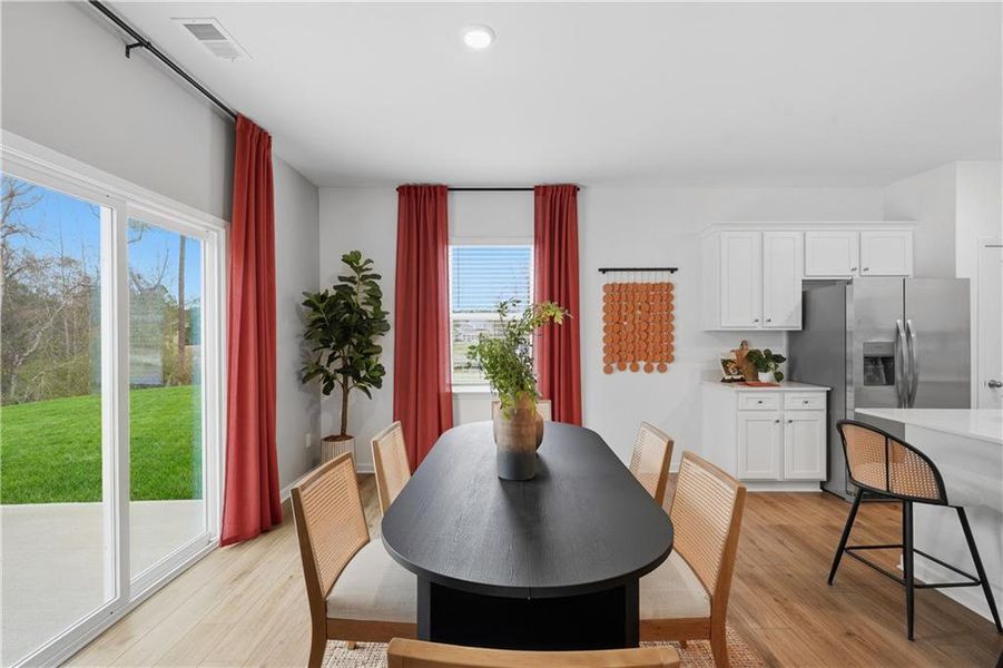 Furnished interior view inside a new home in Crossvine Village, LaGrange (Image 8).