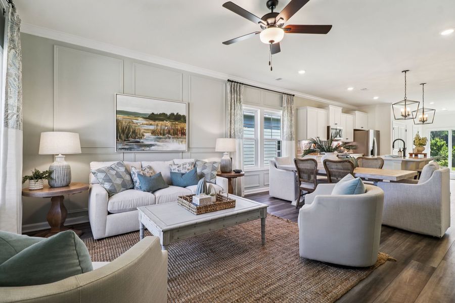 Furnished interior view inside a new home in Bickley Station, Irmo (Image 7). Furnished interior view inside a new home in Bickley Station, Irmo (Image 7).