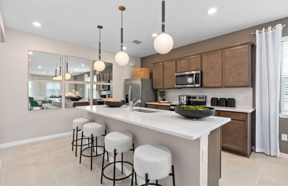 Furnished interior view inside a new home in EverBe, Orlando (Image 4).