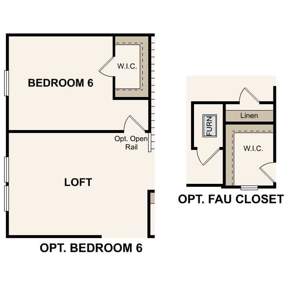 2D floor plan layout of this home in Cinco Lakes, San Antonio, TX (Image 22).