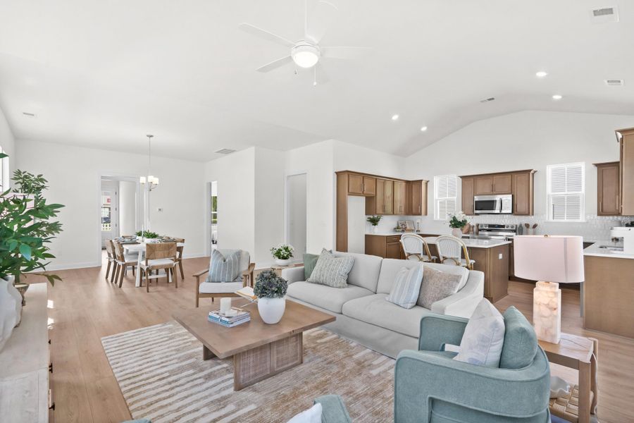 Furnished interior view inside a new home in Downtown Loris Homes, Loris (Image 14).