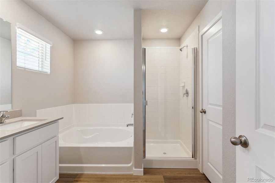Furnished interior view inside a new home in Bennett Ranch, Bennett (Image 5).