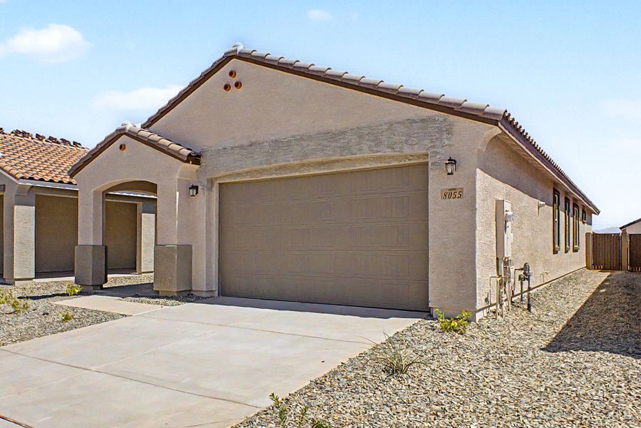 Representative exterior photo of a completed home built from the Ecru by Mattamy Homes in Baker Farms, Phoenix, AZ (Image 16). Representative exterior photo of a completed home built from the Ecru by Mattamy Homes in Baker Farms, Phoenix, AZ (Image 16).