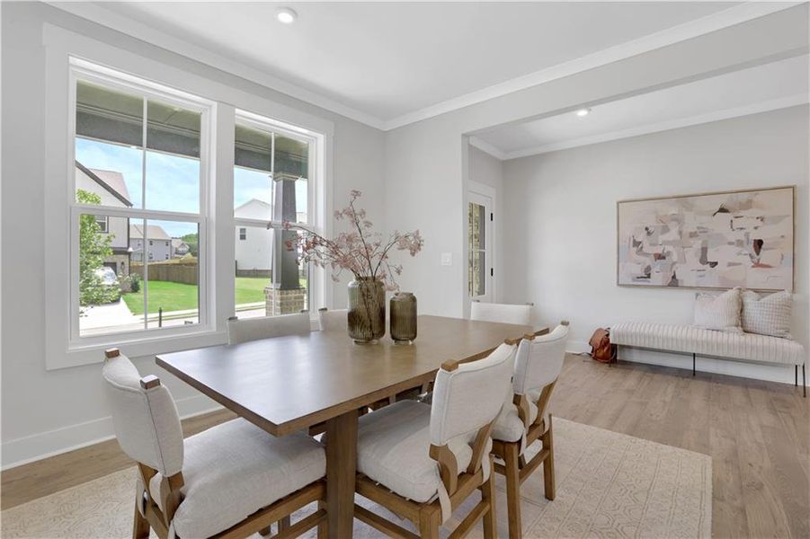 Furnished interior view inside a new home in The Paddocks at Doc Hughes, Buford (Image 44). Furnished interior view inside a new home in The Paddocks at Doc Hughes, Buford (Image 44).