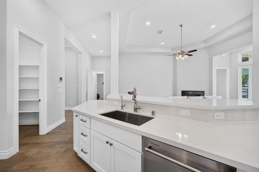 Furnished interior view inside a new home in Audubon 60′, Magnolia (Image 17).