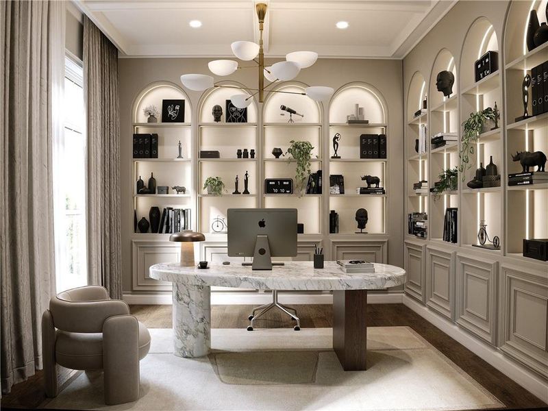 Furnished interior view inside a new home in , Buford (Image 6).