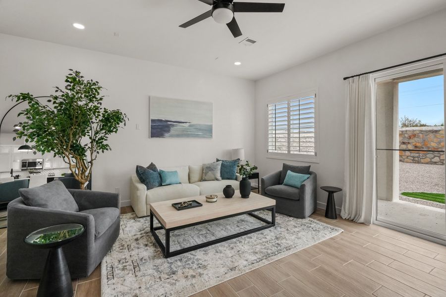 Furnished interior view inside a new home in Paseo Del Este Unit 9, El Paso (Image 15).