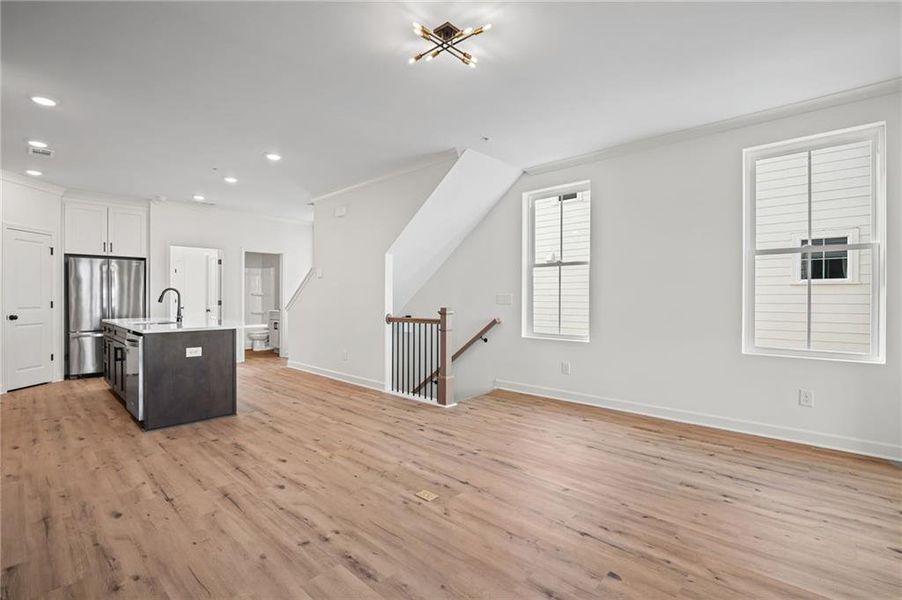 Spacious, unfurnished interior of a new home in The Village at River Green, Canton (Image 24).