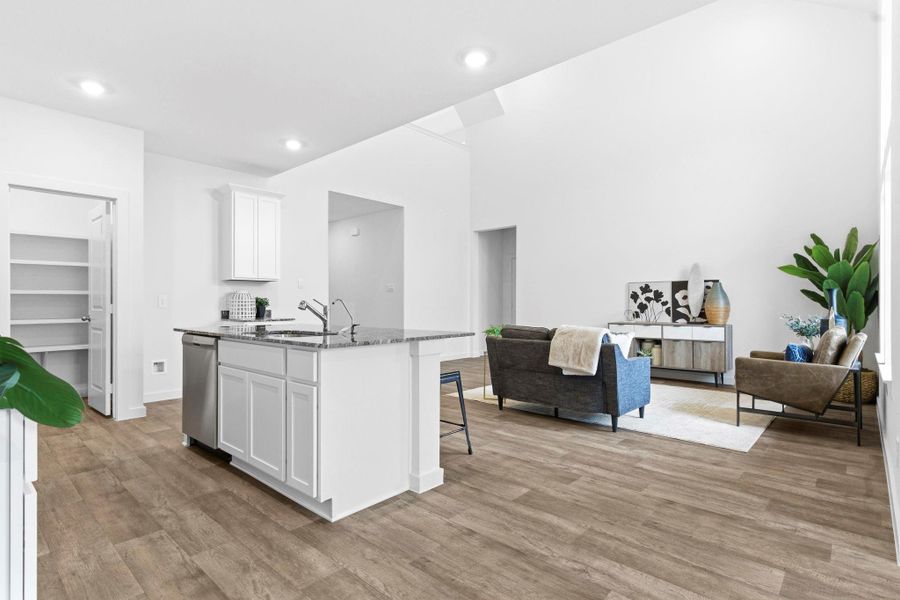 Furnished interior view inside a new home in Evergreen, Rosenberg (Image 11).