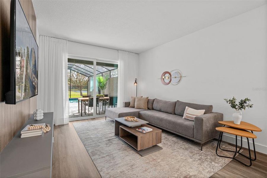 Furnished interior view inside a new home in , Kissimmee (Image 25). Furnished interior view inside a new home in , Kissimmee (Image 25).