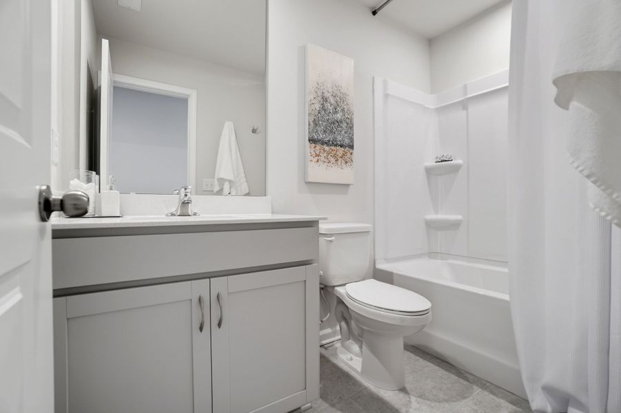 Furnished interior view inside a new home in The Townes at Cheyney, Charlotte (Image 15).