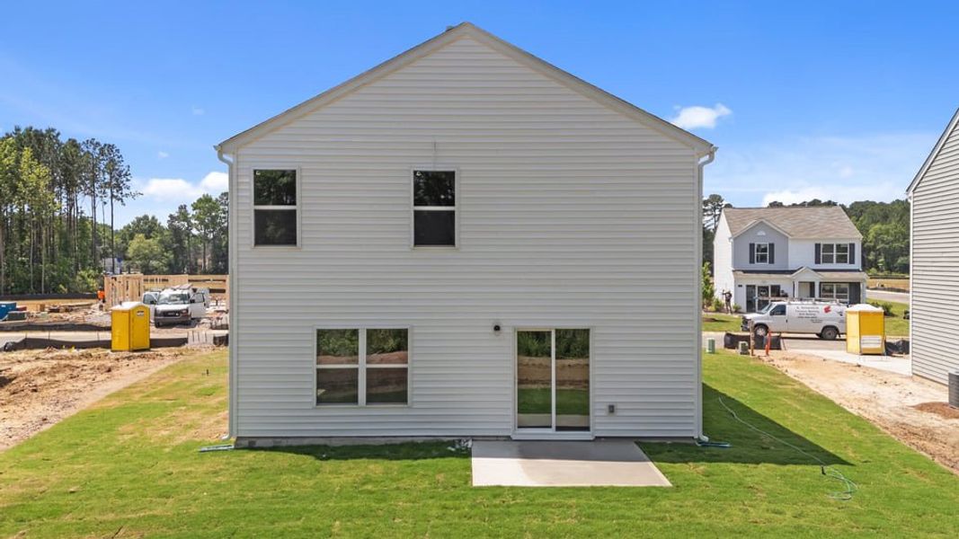 Exterior details and patio area of a home in Jetstream Park, Wilson (Image 4).