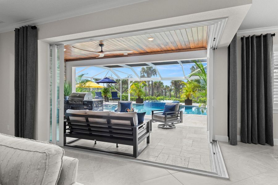 Furnished interior view inside a new home in Del Webb Tradition, Port St. Lucie (Image 35). Furnished interior view inside a new home in Del Webb Tradition, Port St. Lucie (Image 35).