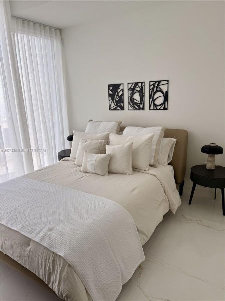 Furnished interior view inside a new home in Aston Martin Residences, Miami (Image 11). Furnished interior view inside a new home in Aston Martin Residences, Miami (Image 11).