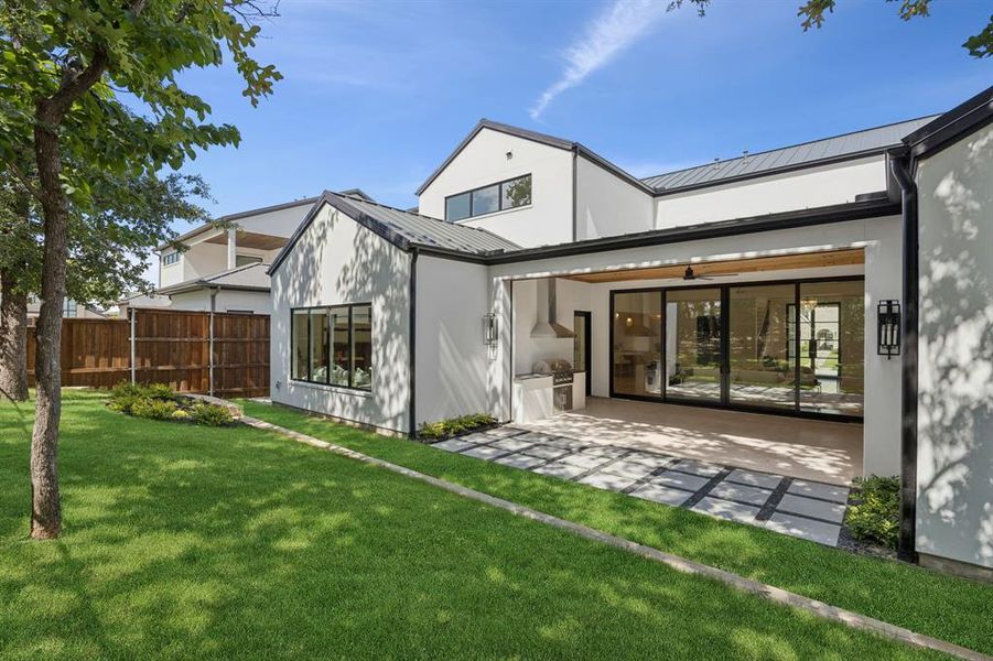 Exterior details and patio area of a home in , Southlake (Image 24).