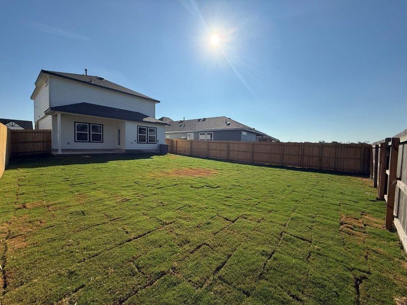 Exterior details and patio area of a home in Midtown Reserve, College Station (Image 3). Exterior details and patio area of a home in Midtown Reserve, College Station (Image 3).