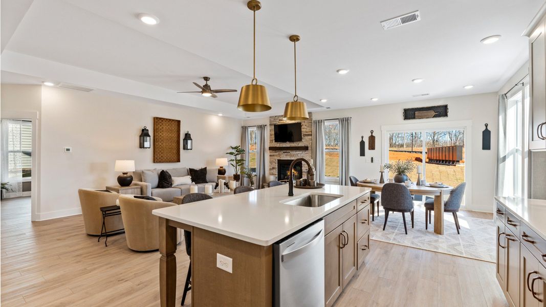 Kitchen of The Middleton Design by DRB Homes