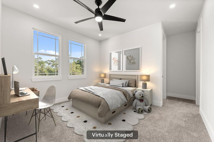 Furnished interior view inside a new home in , Leander (Image 35).