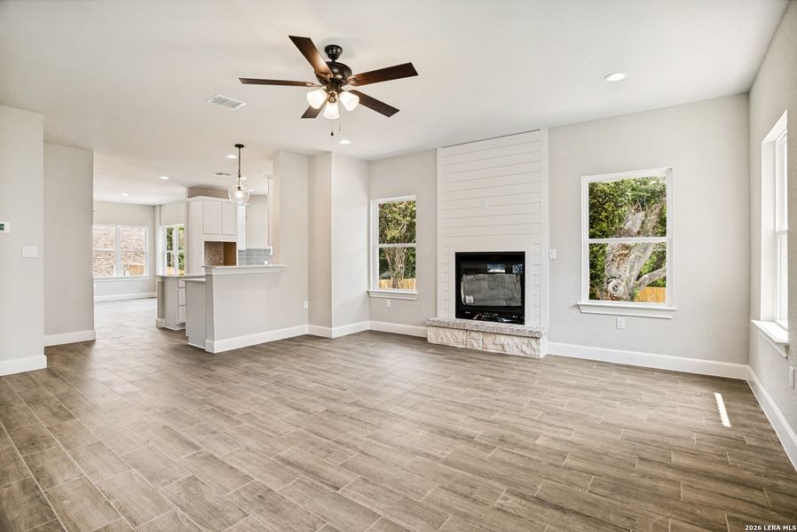 Spacious, unfurnished interior of a new home in , San Antonio (Image 16). Spacious, unfurnished interior of a new home in , San Antonio (Image 16).