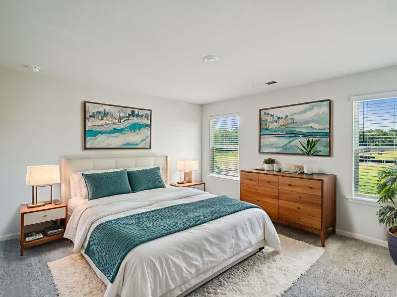 Furnished interior view inside a new home in Hemingway - Reserve Series, Cumming (Image 8). Furnished interior view inside a new home in Hemingway - Reserve Series, Cumming (Image 8).