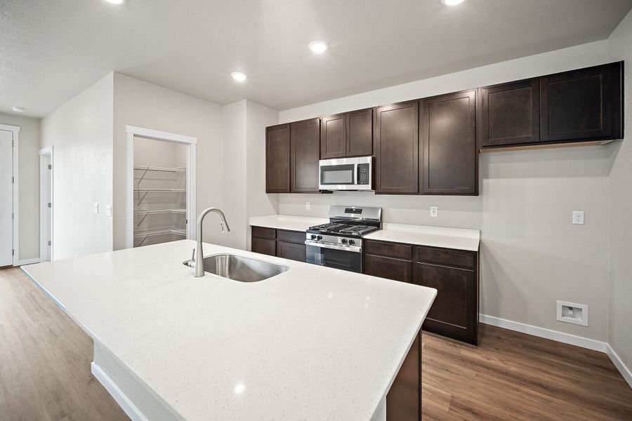 Furnished interior view inside a new home in Ridge at Lorson Ranch, Colorado Springs (Image 4).
