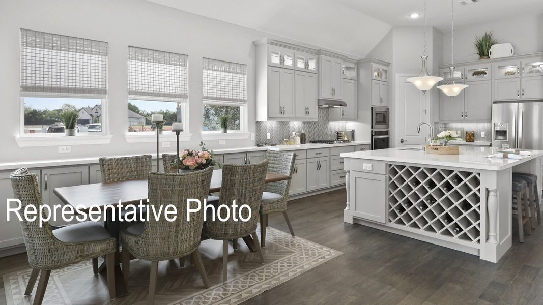 Furnished interior view inside a new home in Ridge Crossing, Waxahachie (Image 6).