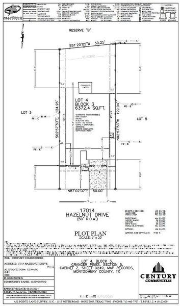 2D floor plan layout of this home in Liberty Collection at Granger Pines, Conroe, TX (Image 4).