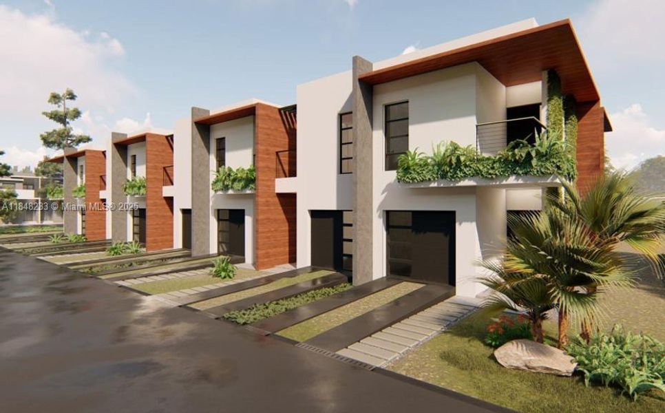 Front exterior of a new home in , Hollywood, FL, highlighting curb appeal (Image 2).