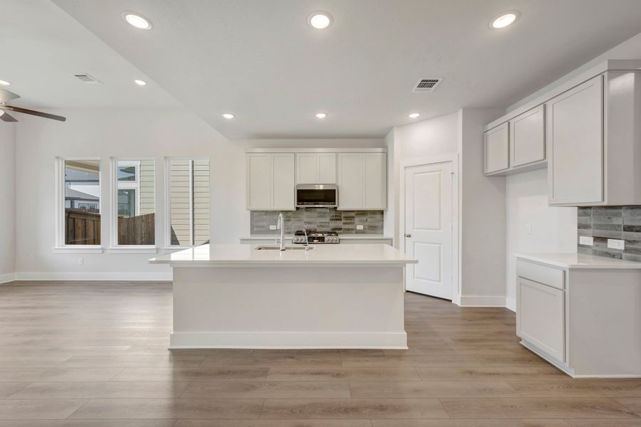 Furnished interior view inside a new home in The Meadows, Denton (Image 5).