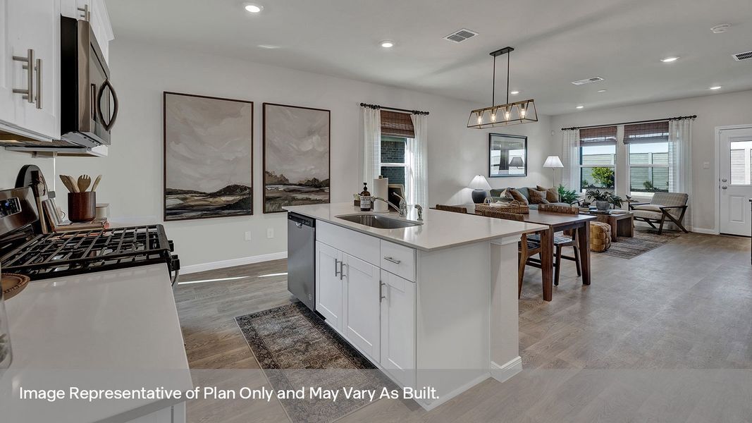 Furnished interior view inside a new home in Whisper South, San Marcos (Image 11).
