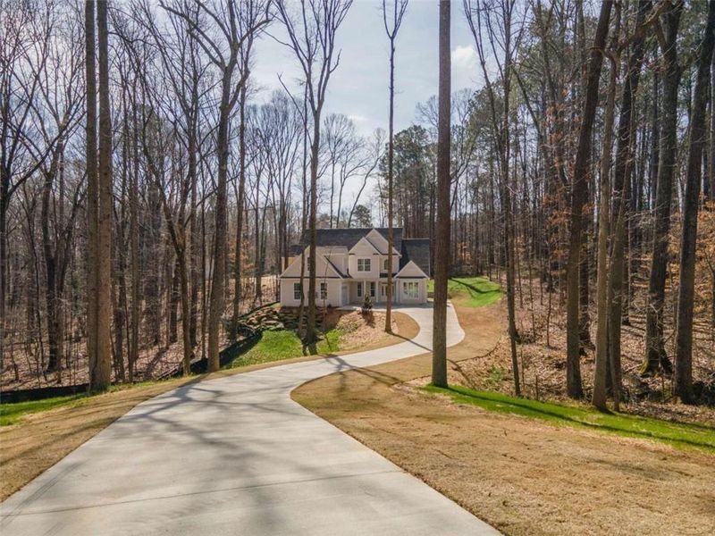 Front exterior of a new home in , Jonesboro, GA, highlighting curb appeal (Image 28).