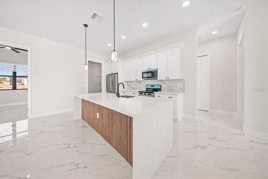 Furnished interior view inside a new home in , Cape Coral (Image 9).