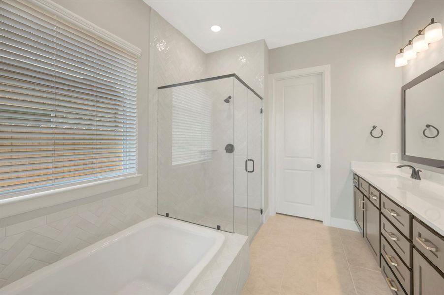 Furnished interior view inside a new home in Harvest Green - Reserve Collection, Richmond (Image 11).