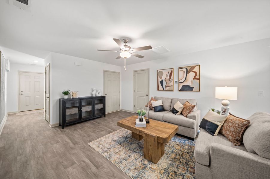 Furnished interior view inside a new home in Champions Village at Cherry Hill, Pendleton (Image 17).