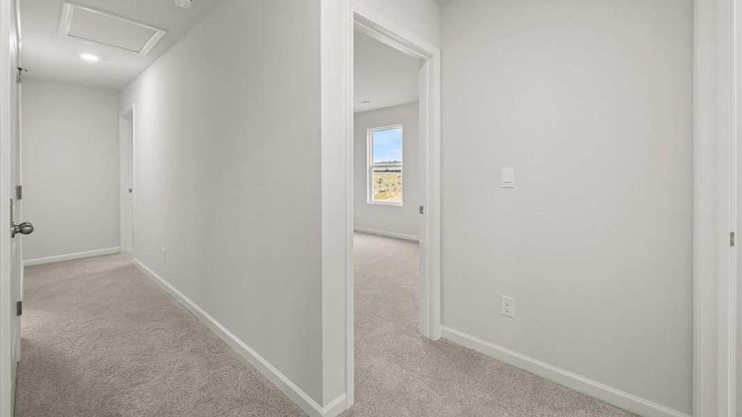 Spacious, unfurnished interior of a new home in Hamptons at Riverwood South, Dallas (Image 37).