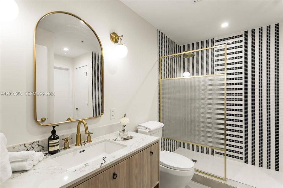 Furnished interior view inside a new home in NoMad Residences, Miami (Image 9).
