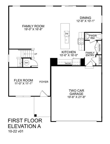 2D floor plan layout for the Columbia by Ryan Homes in Emory Park, Five Forks, SC (Image 2). 2D floor plan layout for the Columbia by Ryan Homes in Emory Park, Five Forks, SC (Image 2).
