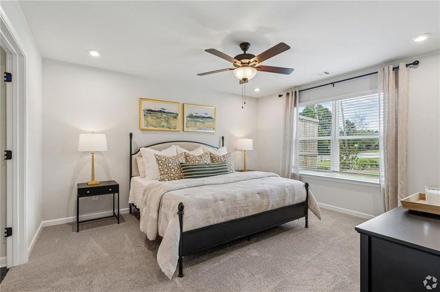 Furnished interior view inside a new home in Silver Leaf, Dawsonville (Image 12).