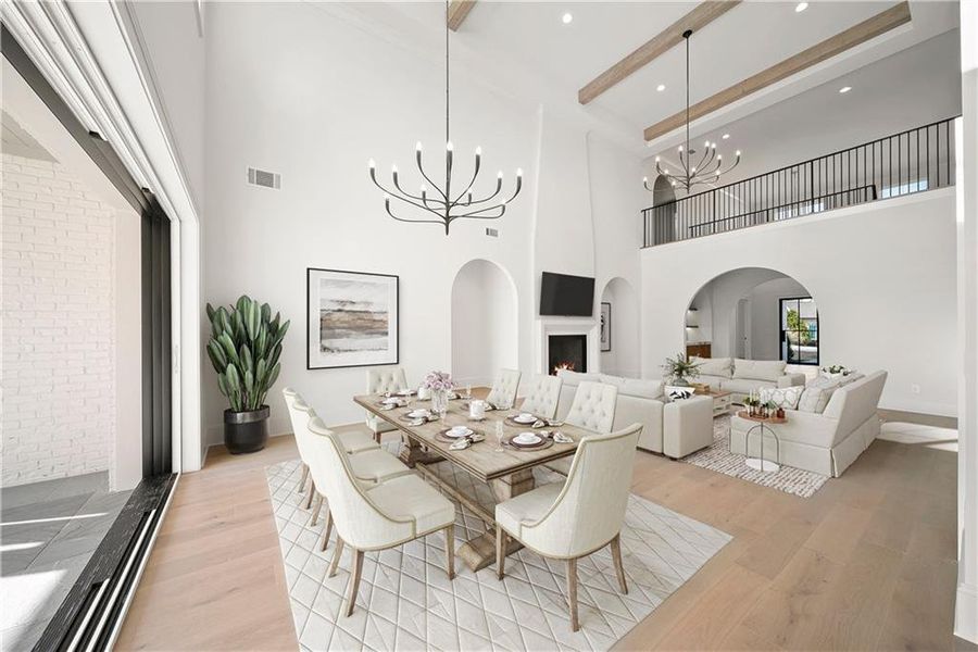 Furnished interior view inside a new home in , Alpharetta (Image 27).