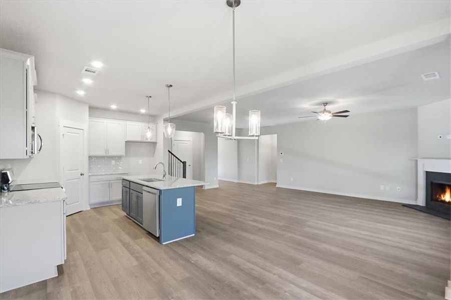 Spacious, unfurnished interior of a new home in Traditions of Braselton, Jefferson (Image 46).