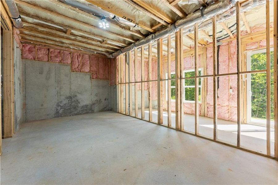 In-progress construction of a new home in , Baldwin, GA (Image 67).