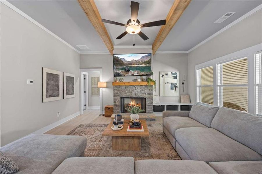 Furnished interior view inside a new home in , Monroe (Image 19).