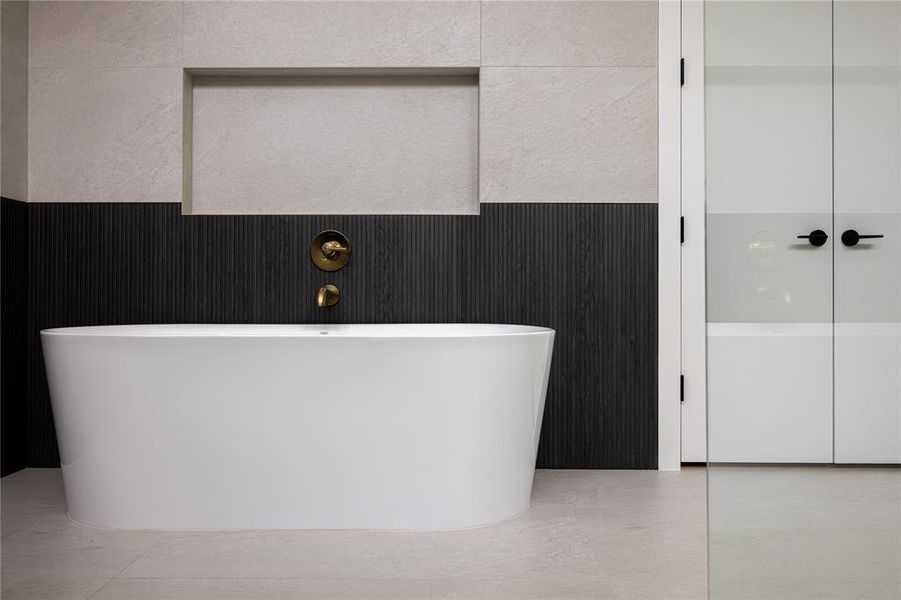 Close-up of interior finishes inside a home in , Dallas (Image 16).